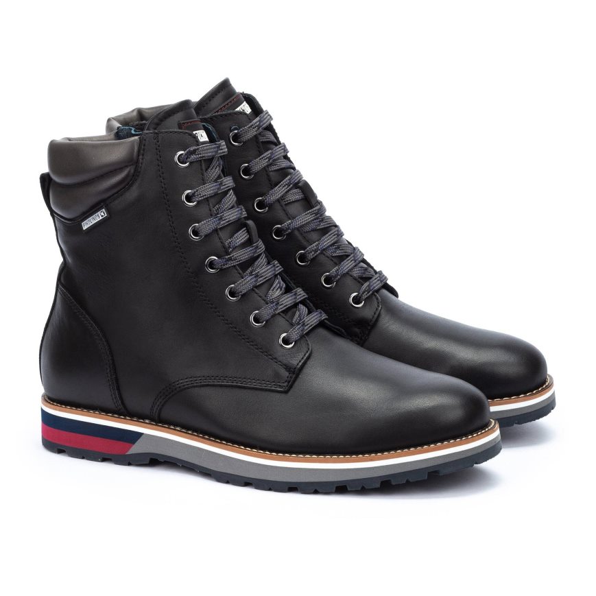 Men's Pikolinos PIRINEOS Ankle Boots Black | NZ N8A79Q2